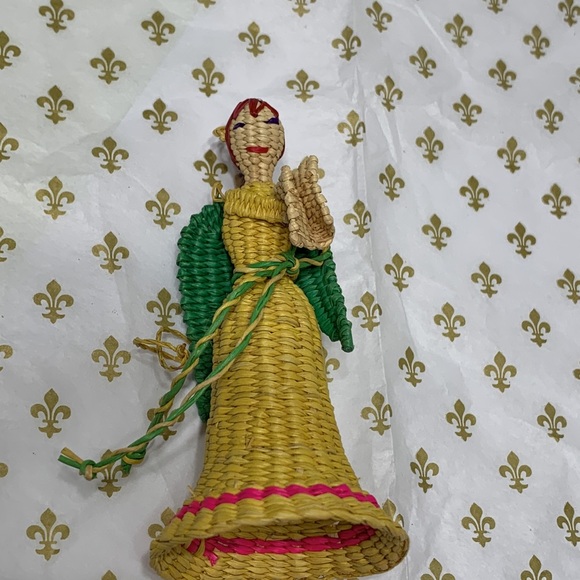 Straw woven doll Angel ornament - Picture 7 of 11